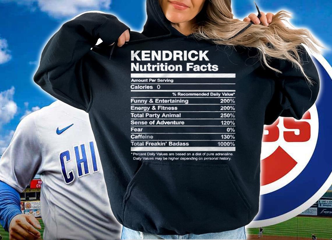 Kendrick Nutrition Facts Name Family Last First Funny Shirt