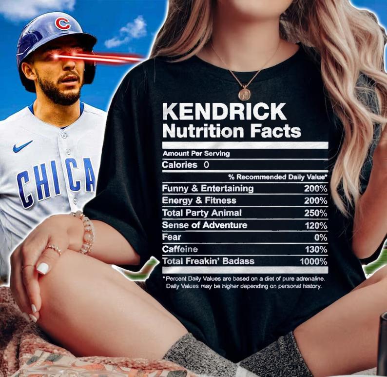 Kendrick Nutrition Facts Name Family Last First Funny Shirt