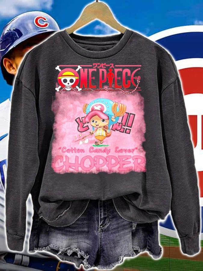 One Piece cotton candy lover Chopper shirt sweatshirt