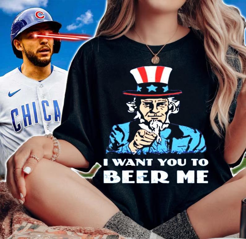 Uncle Sam 4th of July I want you to beer me shirt t-shirt woman shirt
