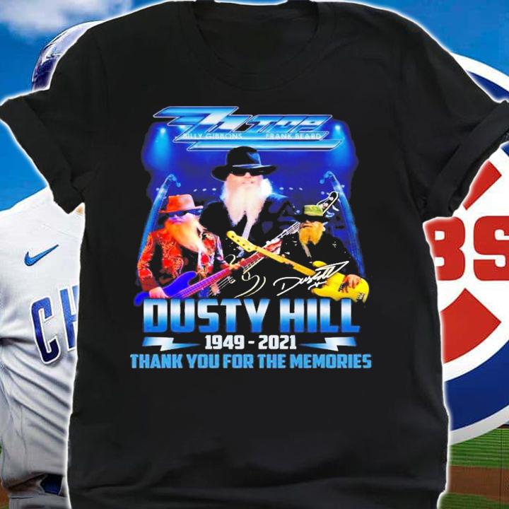 ZZ Top Billy Gibbons Frank Bead Dusty Hill 1949 2021 signatures t-shirt shirt