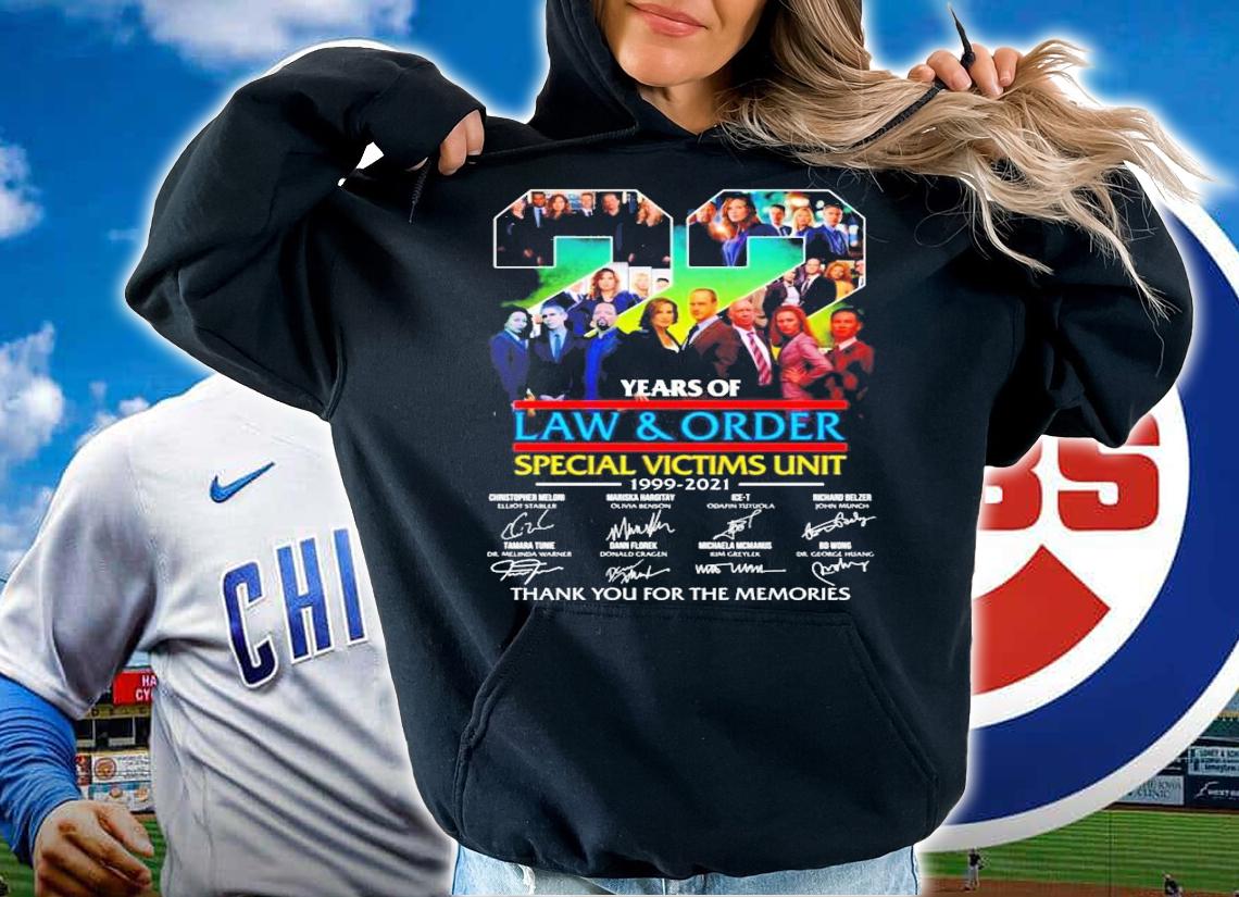 22 years of Law and Order Special Victims Unit 1999-2021 signatures shirt