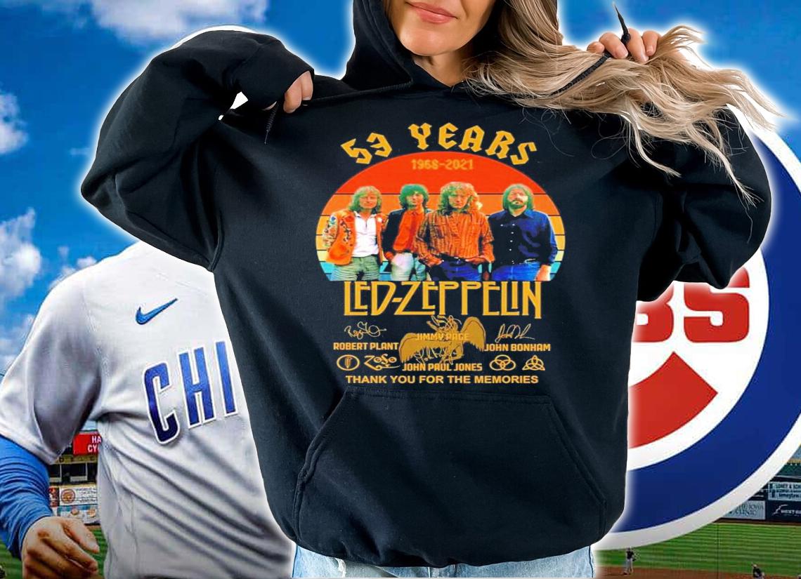 53 years 1968-2021 Led Zeppelin vintage signatures shirt