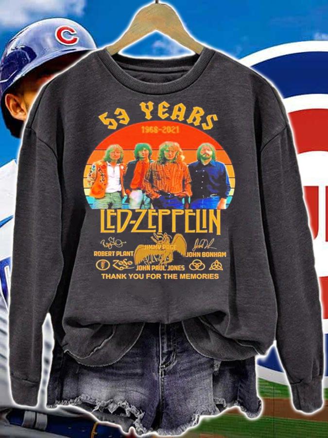 53 years 1968-2021 Led Zeppelin vintage signatures shirt