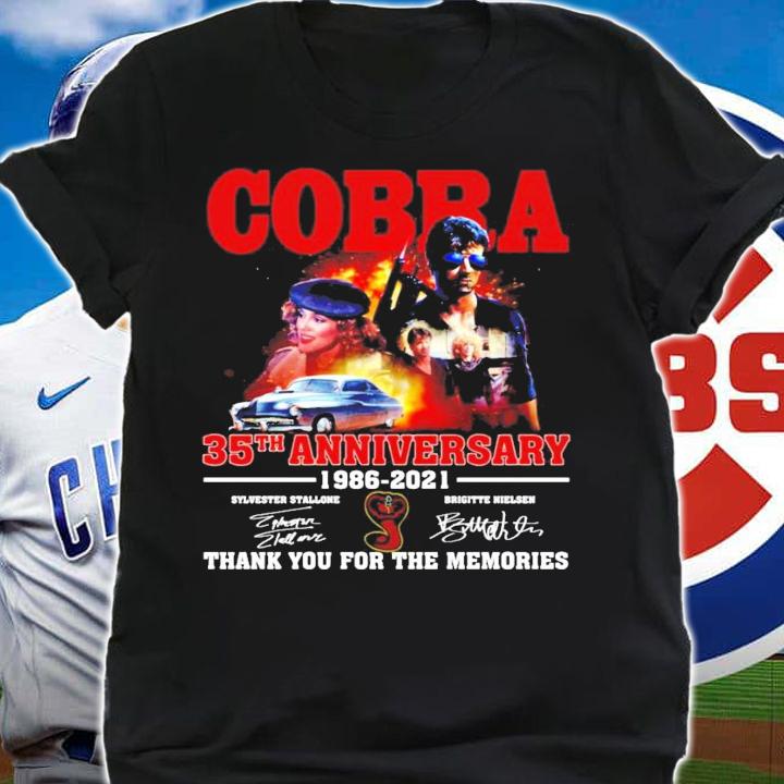 Cobra 35th anniversary 1986-2021 signatures shirt shirt