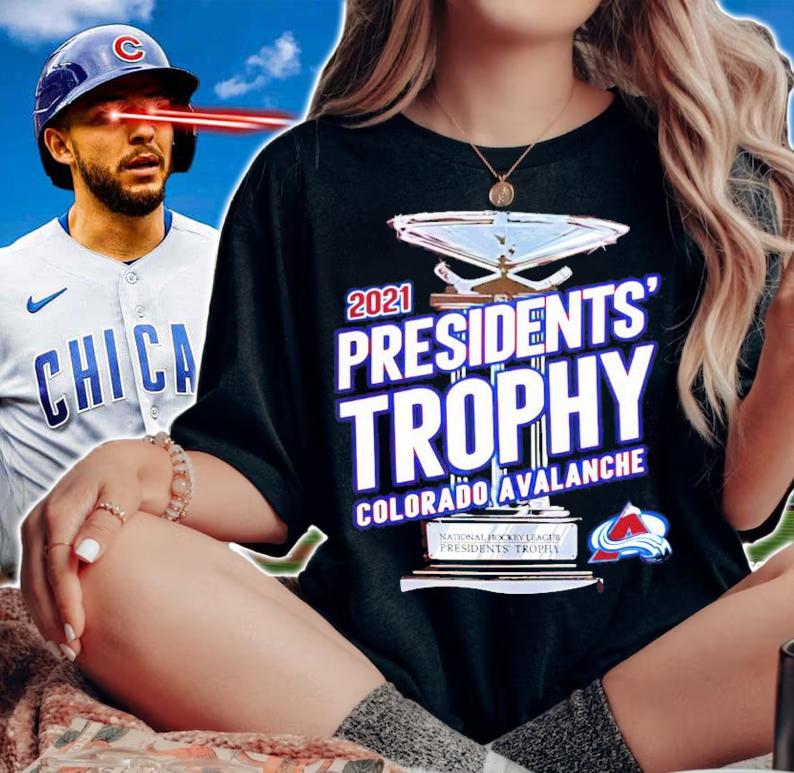 2021 presidents' trophy Colorado Avalanche shirt woman shirt