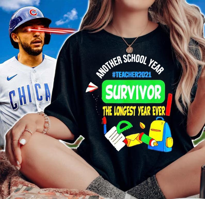 Another school year #teacher2021 survivor the longest year ever shirt woman shirt