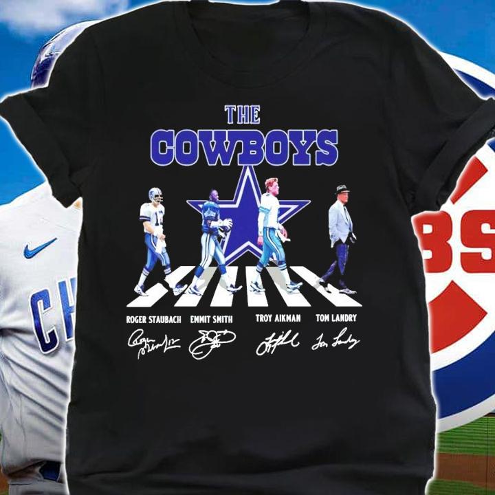 Dallas Cowboys Abbey Road signatures shirt