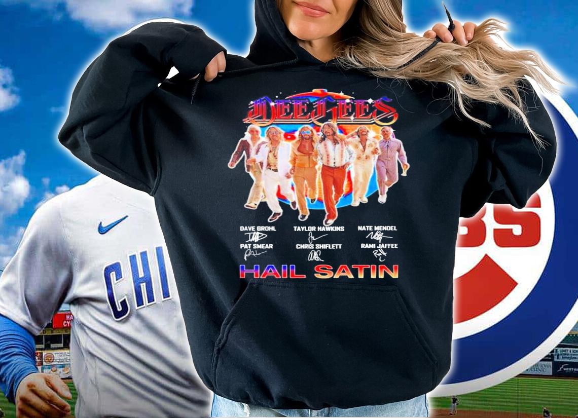 Dee Gees signatures Hail Satin shirt