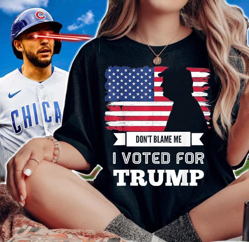 Don't Blame Me I Voted For Trump Distressed Vintage Flag shirt woman shirt