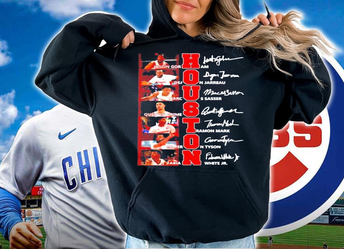 Houston Basketball Team 2021 signatures shirt