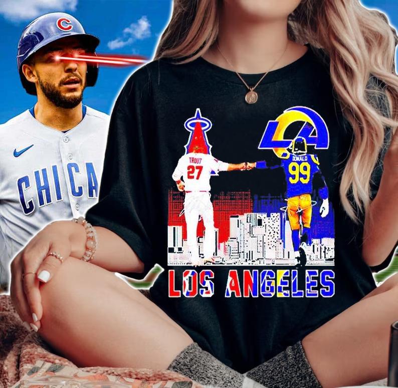 Los Angeles City Champions Trout and Donald signature T-shirt woman shirt