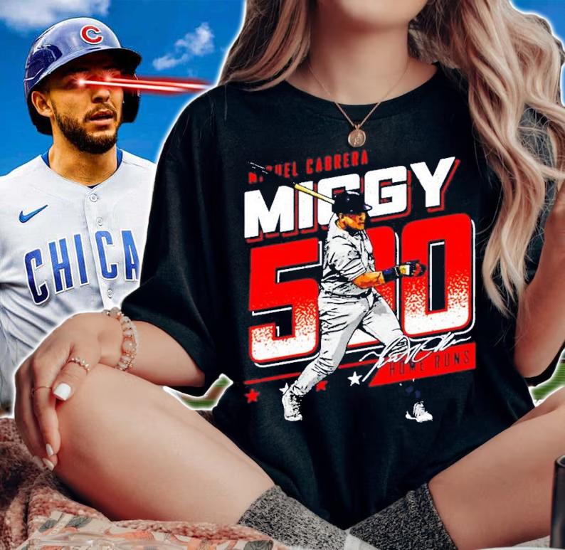Miguel Cabrera Detroit Baseball signature t-shirt woman shirt