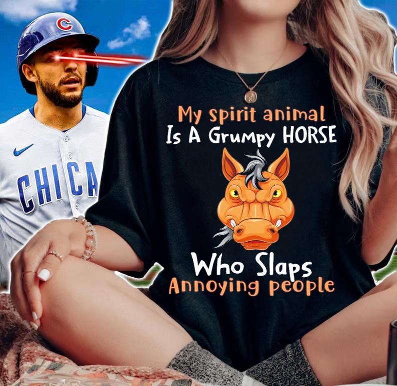 My spirit animal is a grumpy Horse who slaps annoying people shirt