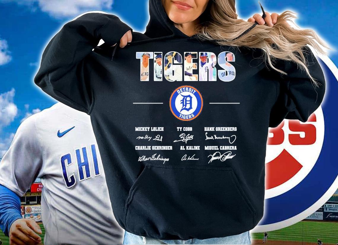 Tigers Detroit Tigers signatures shirt hoodie