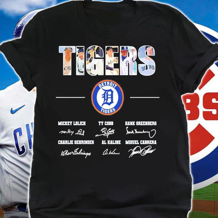 Tigers Detroit Tigers signatures shirt shirt