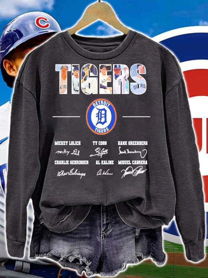 Tigers Detroit Tigers signatures shirt sweatshirt
