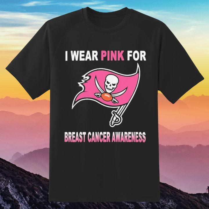 Tampa Bay Buccaneers I Wear Pink For Breast Cancer Awareness T-Shirt