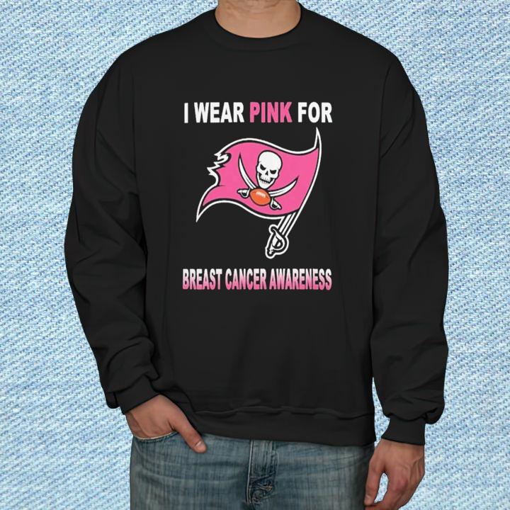 Tampa Bay Buccaneers I Wear Pink For Breast Cancer Awareness T-Shirt sweatshirt