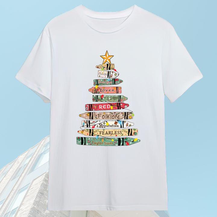 Taylor Swift Eras Christmas Album Version Swiftmas T-Shirt - Shop Now!