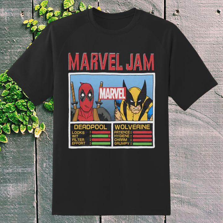 Personalized Marvel Jam Deadpool And Wolverine T-Shirt