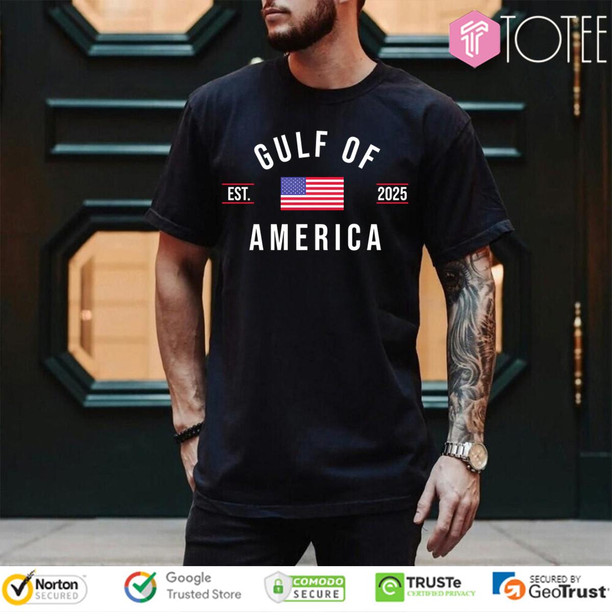 Gulf of America Est 2025 Flag Shirt - Show Your Patriotism!