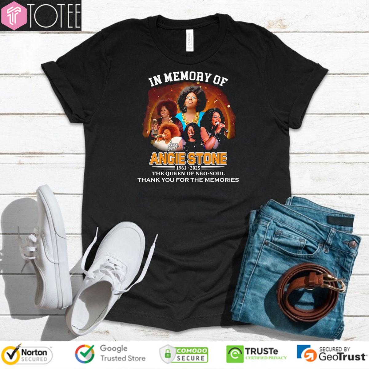 In Memory Of Angie Stone 1961-2025 RIP The Queen Of Neo Soul T-Shirt