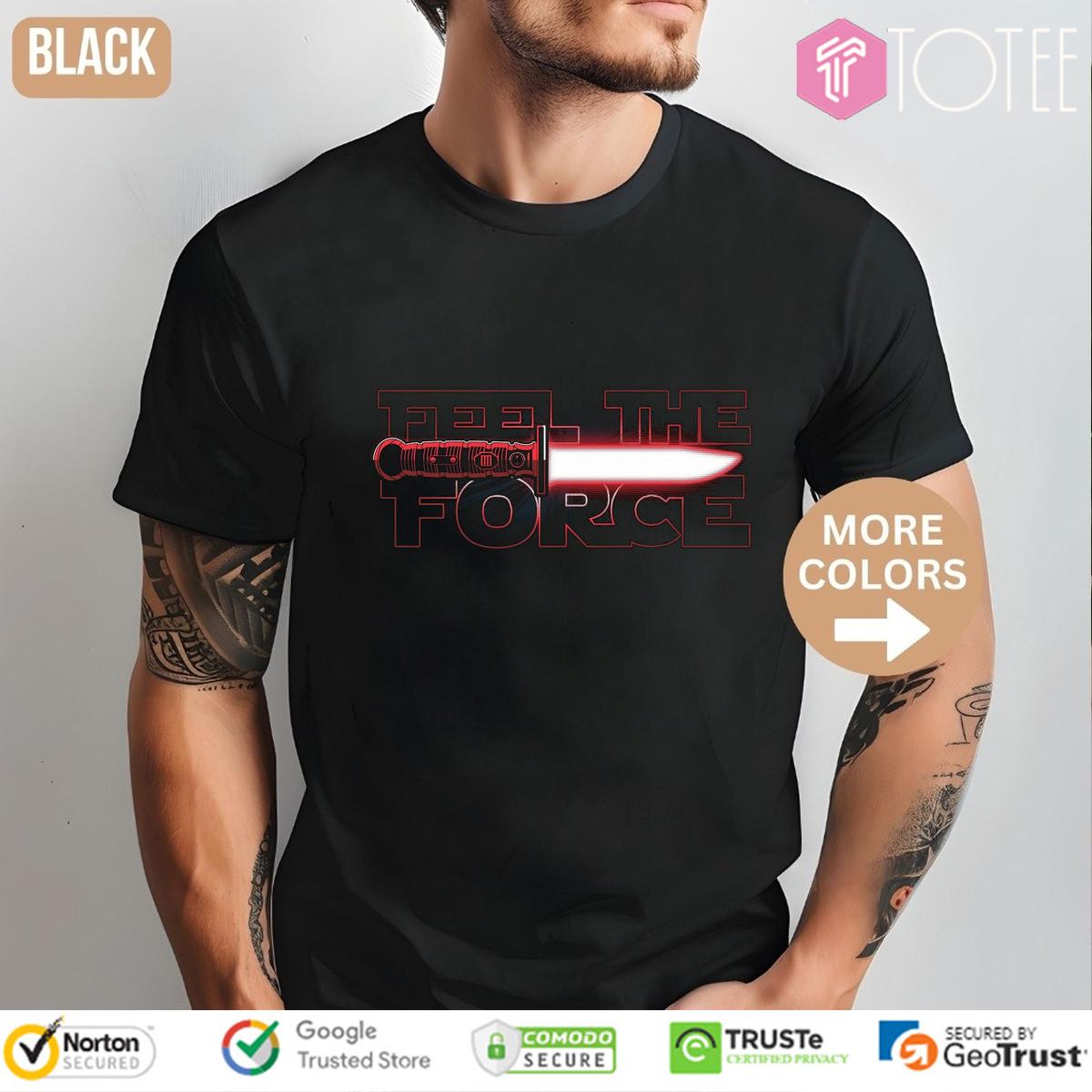 Feel The Force Red Star Wars T-Shirt