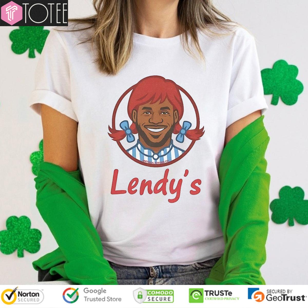 Lendy's LeBron James Parody Wendy's Logo T-Shirt