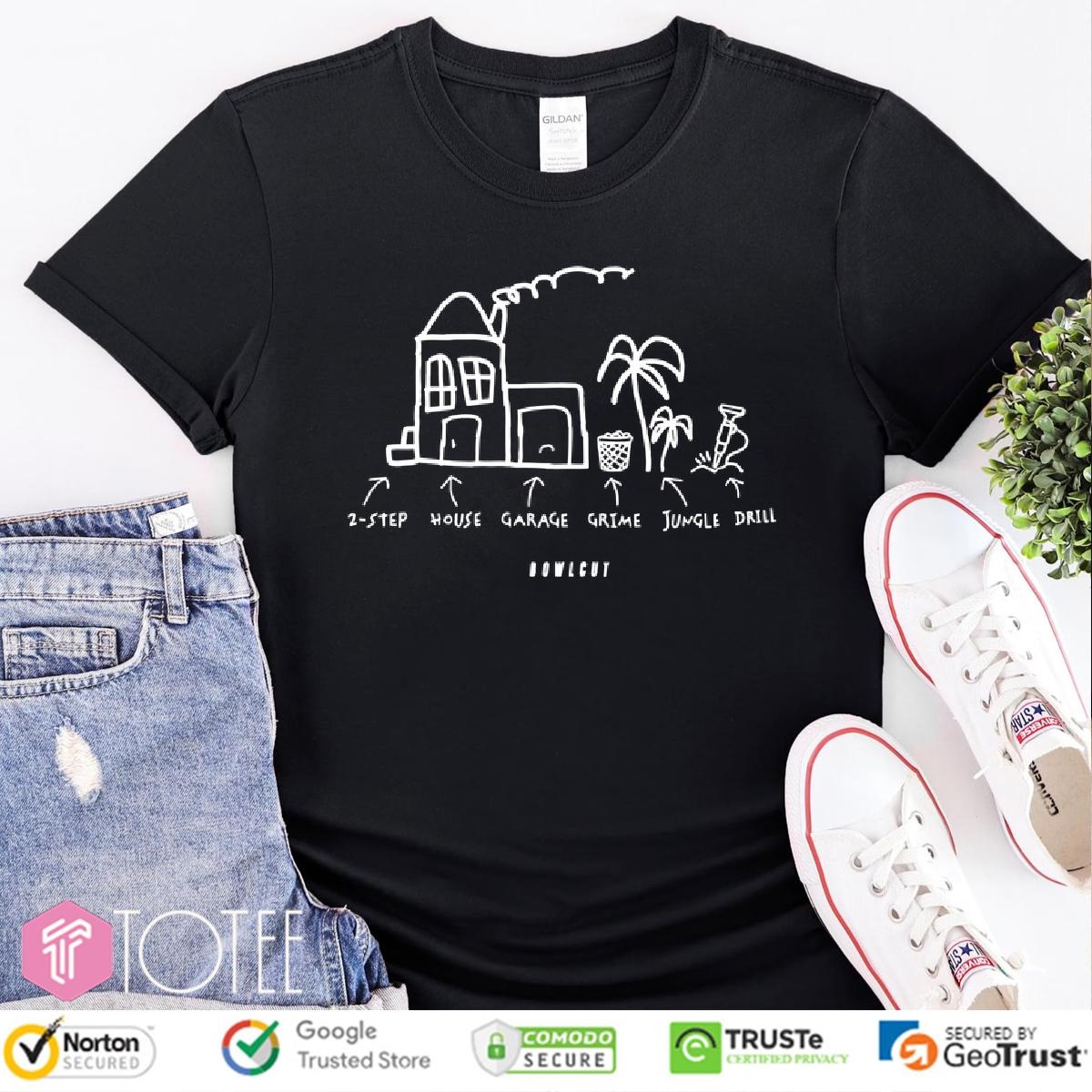 2 Step House Garage Grime Jungle Drill T-shirt