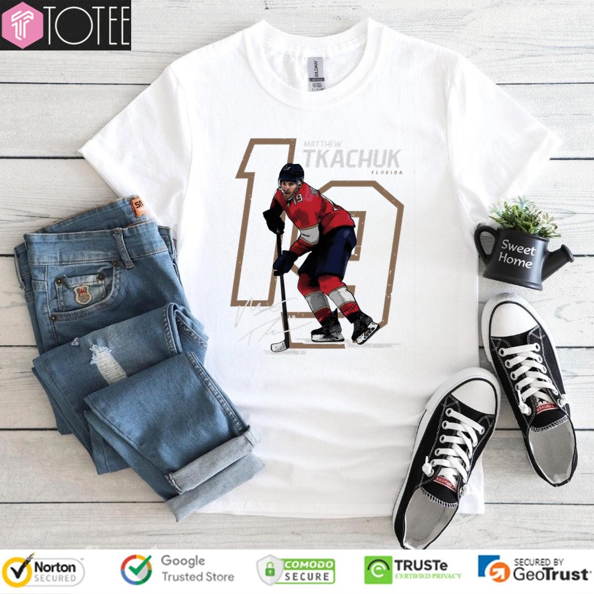 Florida Panthers Youth Matthew Tkachuk Offset Signature T-shirt