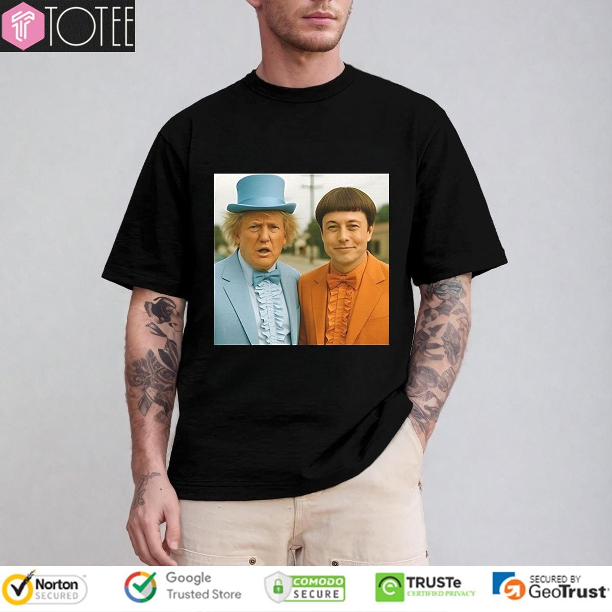 Elon Musk And Trump Parody Dumb And Dumber Lloyd And Harry T-shirt