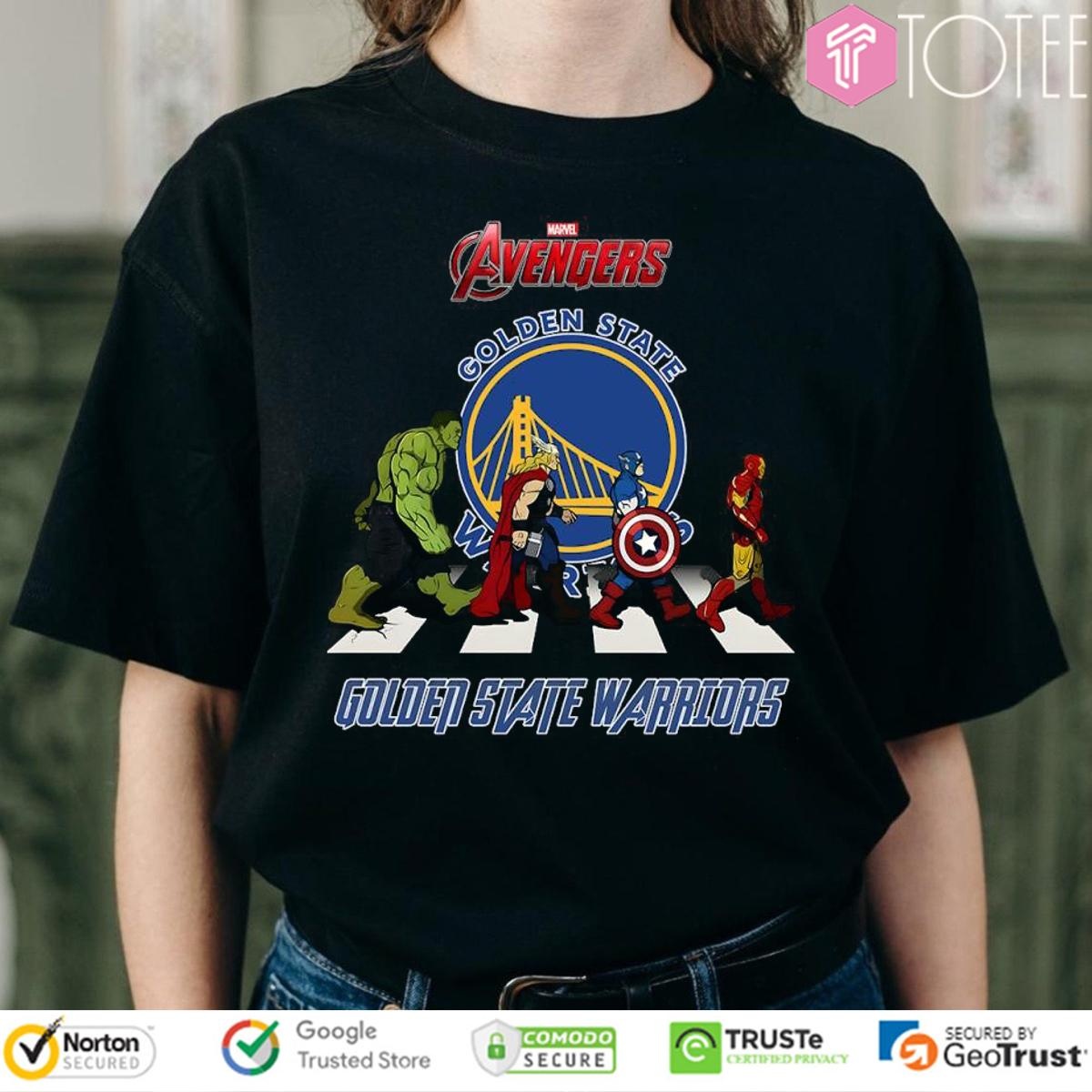 Marvel Avengers Abbey Road Golden State Warriors Nba T-shirt