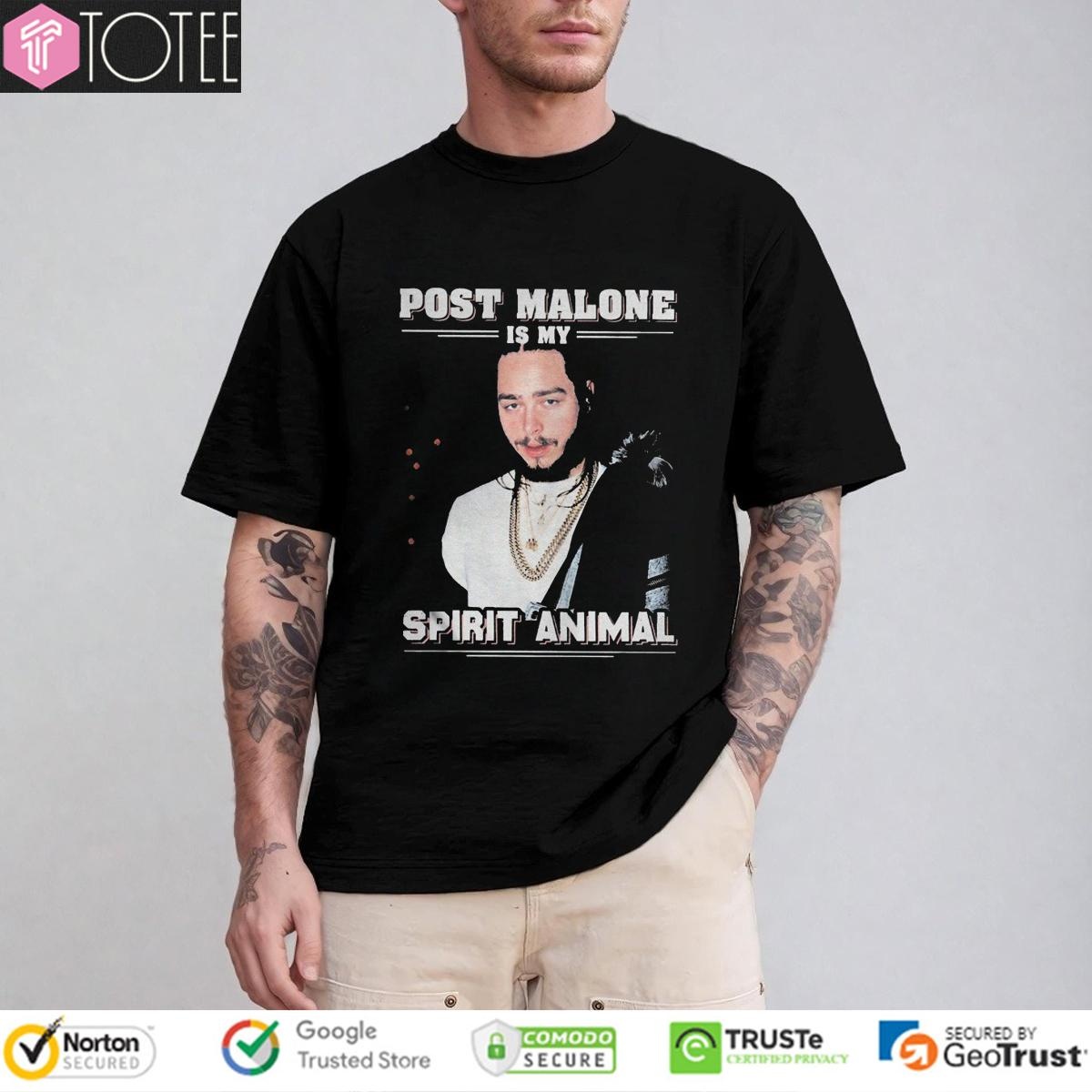 Post Malone Is My Spirit Animal T-shirt