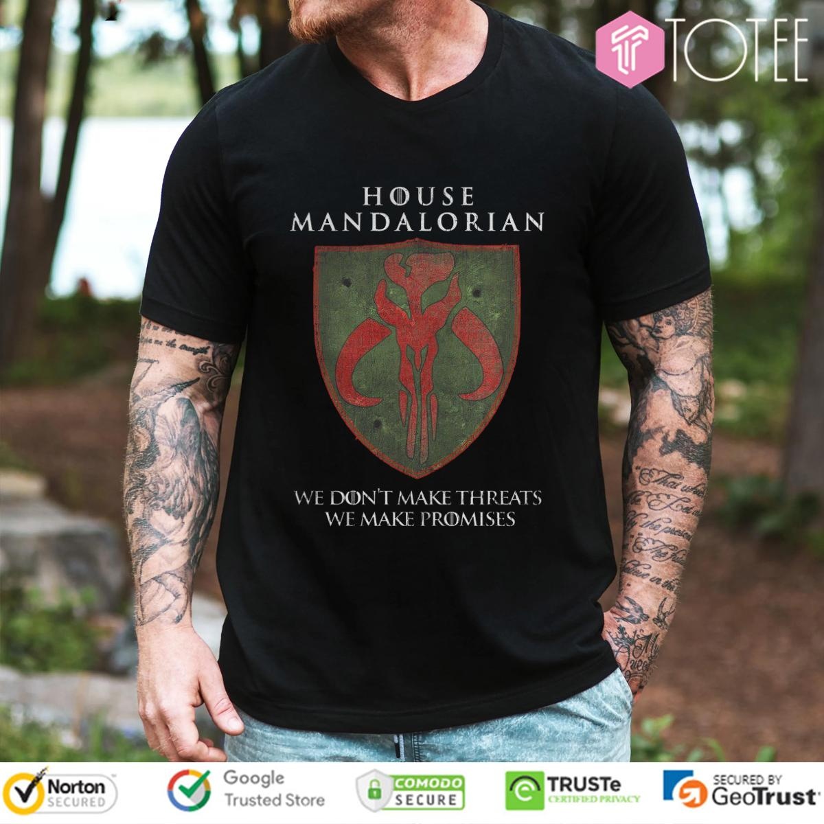 House Mandalorian Star Wars Game Of Thrones House Stark T-shirt
