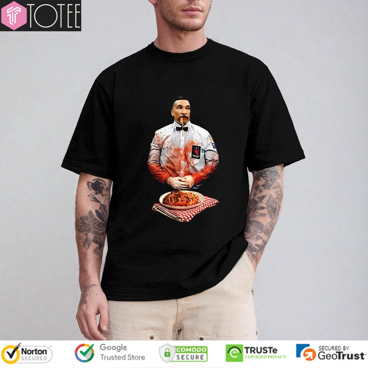 Tony Weeks Eating Bloody Spaghetti T-shirt