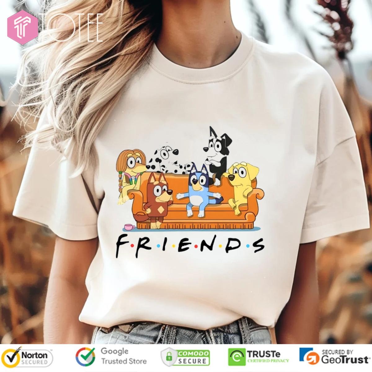 Bluey Family Star Wars X Friends Tv Show T-shirt