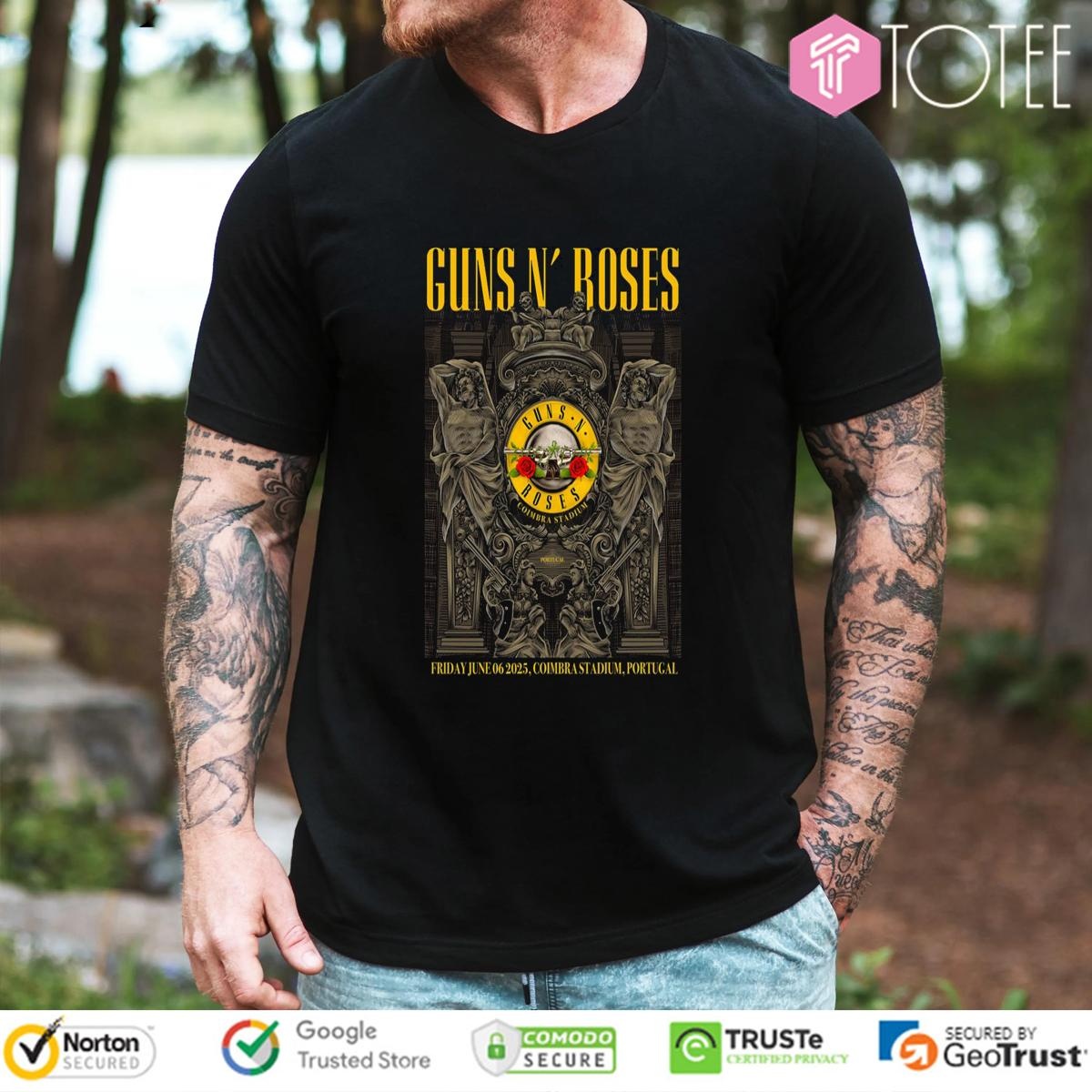 Guns N Roses Friday June 06 2025 Coimbra Stadium Portugal T-shirt