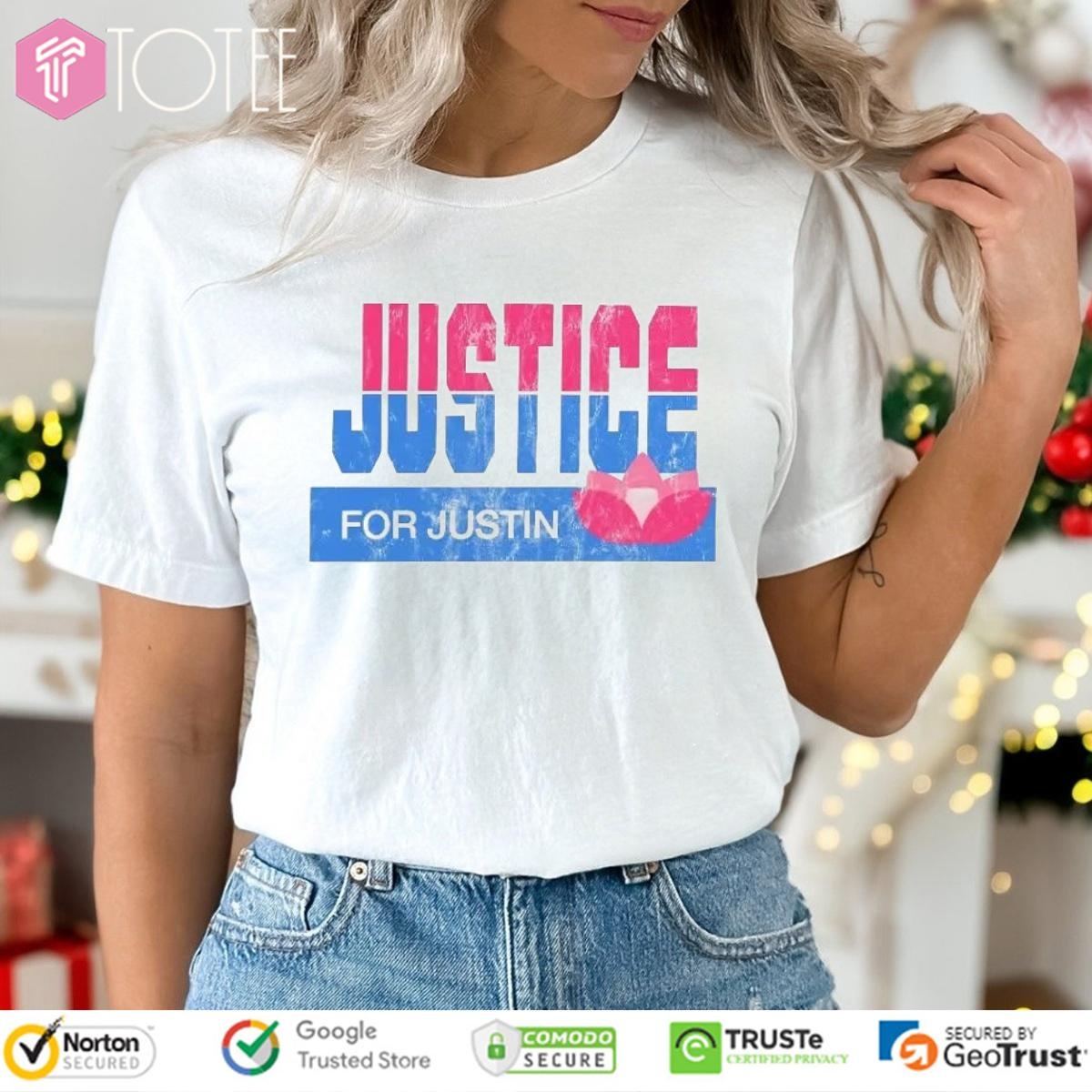 Zack Peter Justice For Justin T-shirt