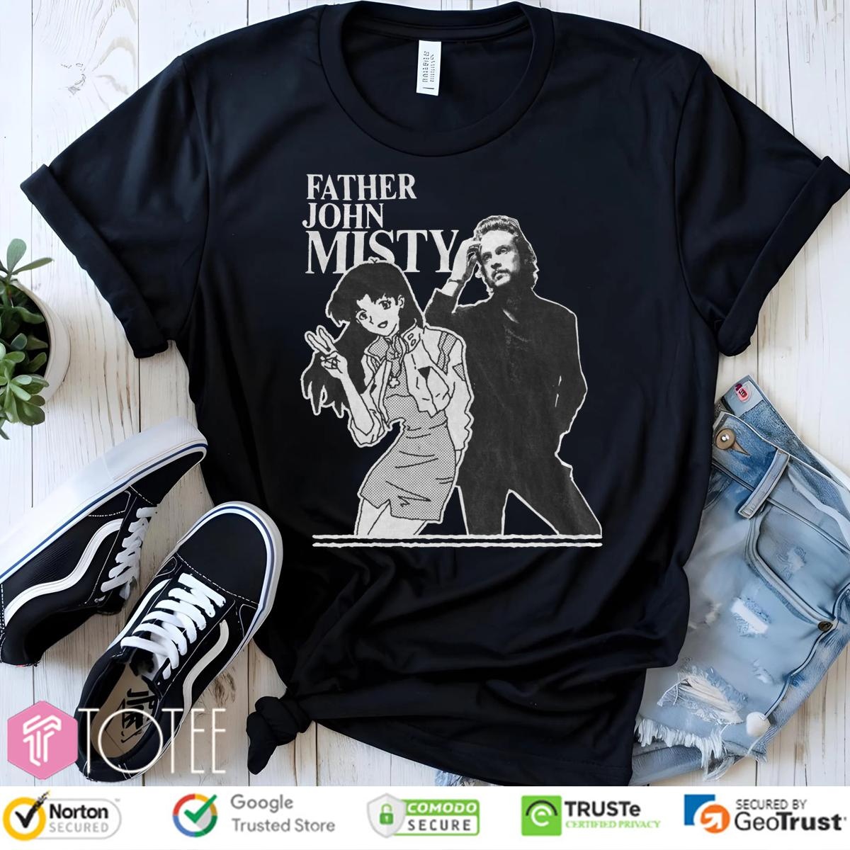 Father John Misty Misato Katsuragi Neon Genesis Evangelion T-shirt