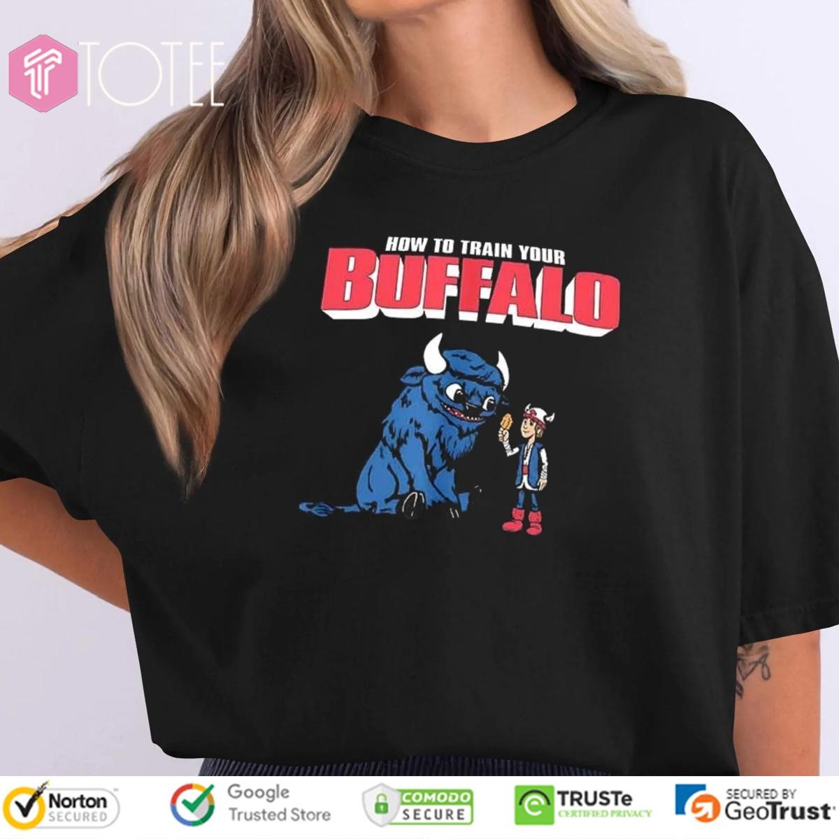 How To Train Your Buffalo Parody Buffalo Bills How To Train Your Dragon T-shirt