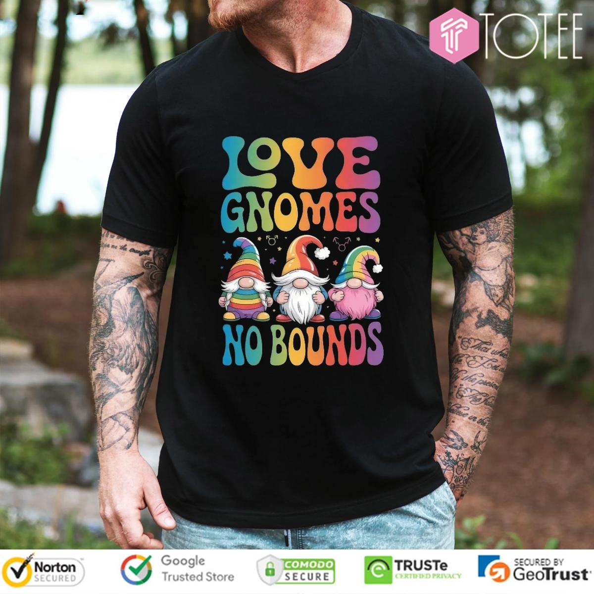 Lgbt Pride Love Gnome No Bounds T-shirt