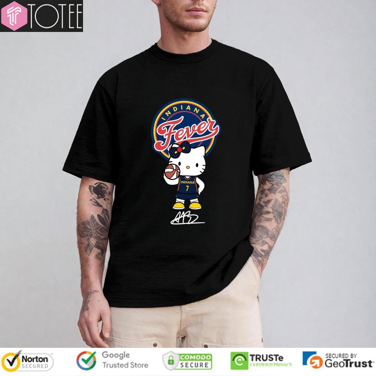 Indiana Fever Aliyah Boston Hello Kitty Signature T-shirt