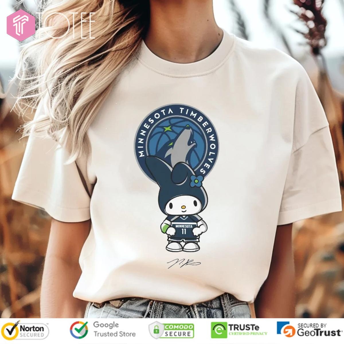 Minnesota Timberwolves Naz Reid Hello Kitty Signature T-shirt