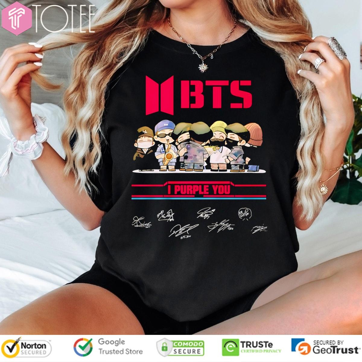 Bts Chibi I Purple You Signatures T-shirt