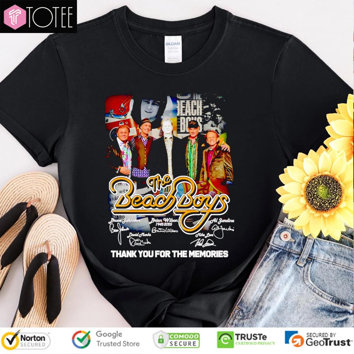 The Beach Boys Thank You For The Memories Signatures T-shirt