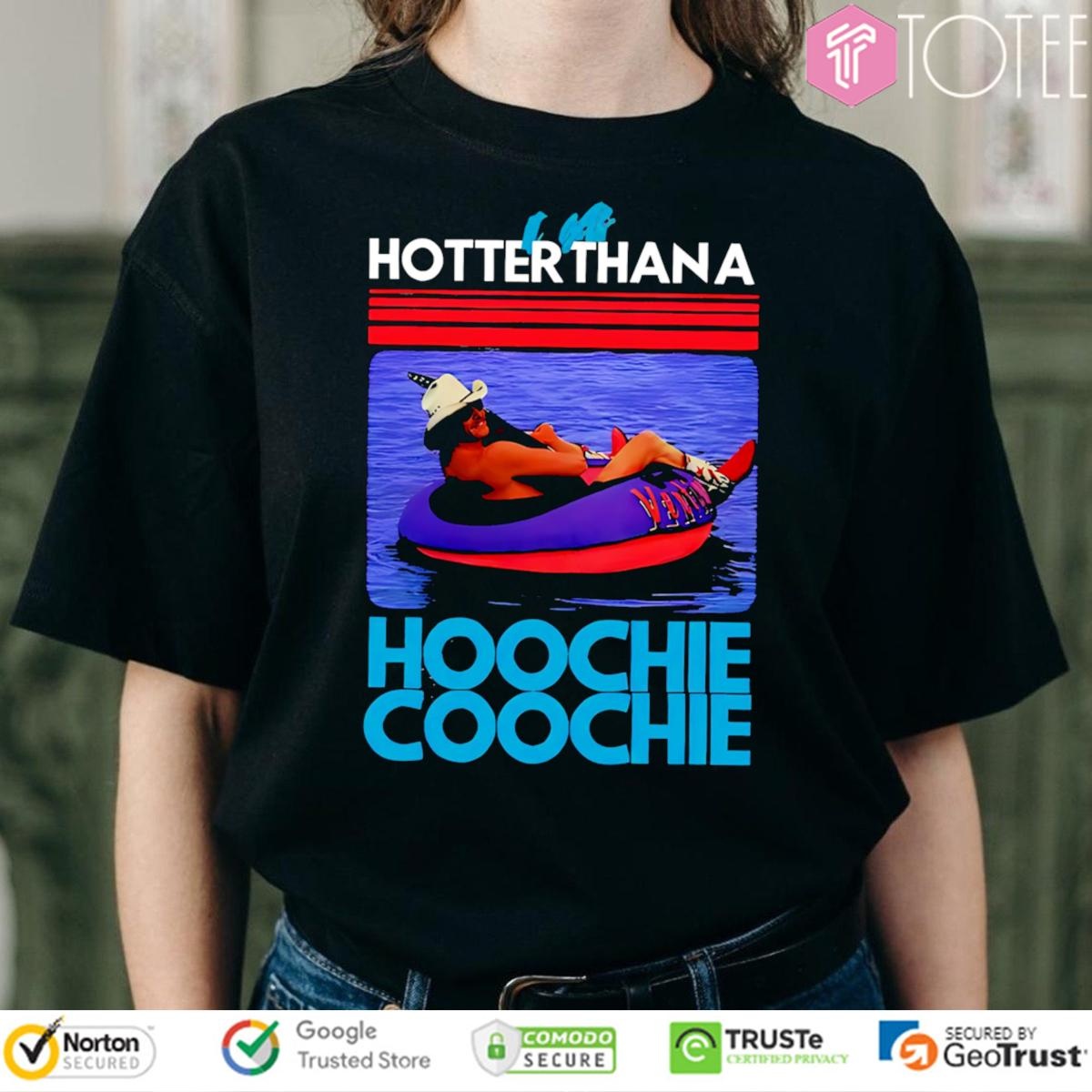 Hotter Than A Hoochie Coochie Alan Jackson Music Summer Retro T-shirt