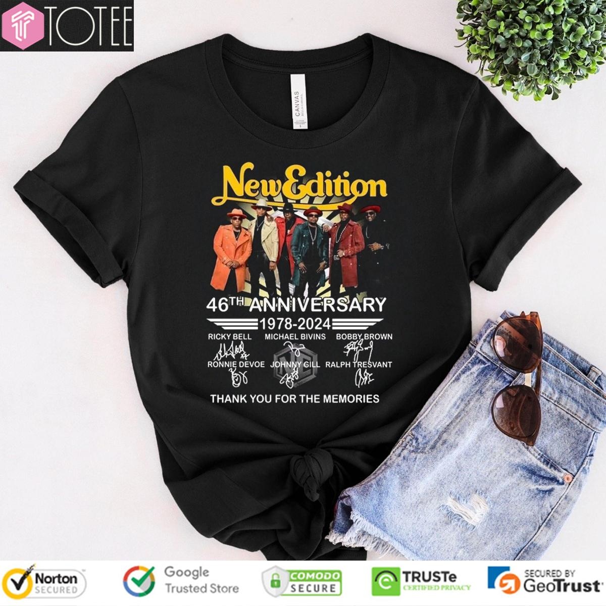 46Th Anniversary 1978-2024 New Edition Signatures T-shirt