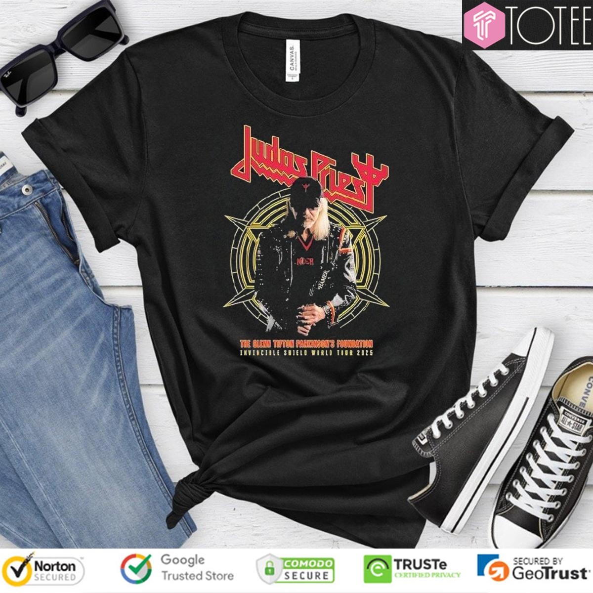 The Glenn Tipton Parkinsons Foundation Invincible Shield Of Pain World Tour 2025 Judas Priest T-shirt