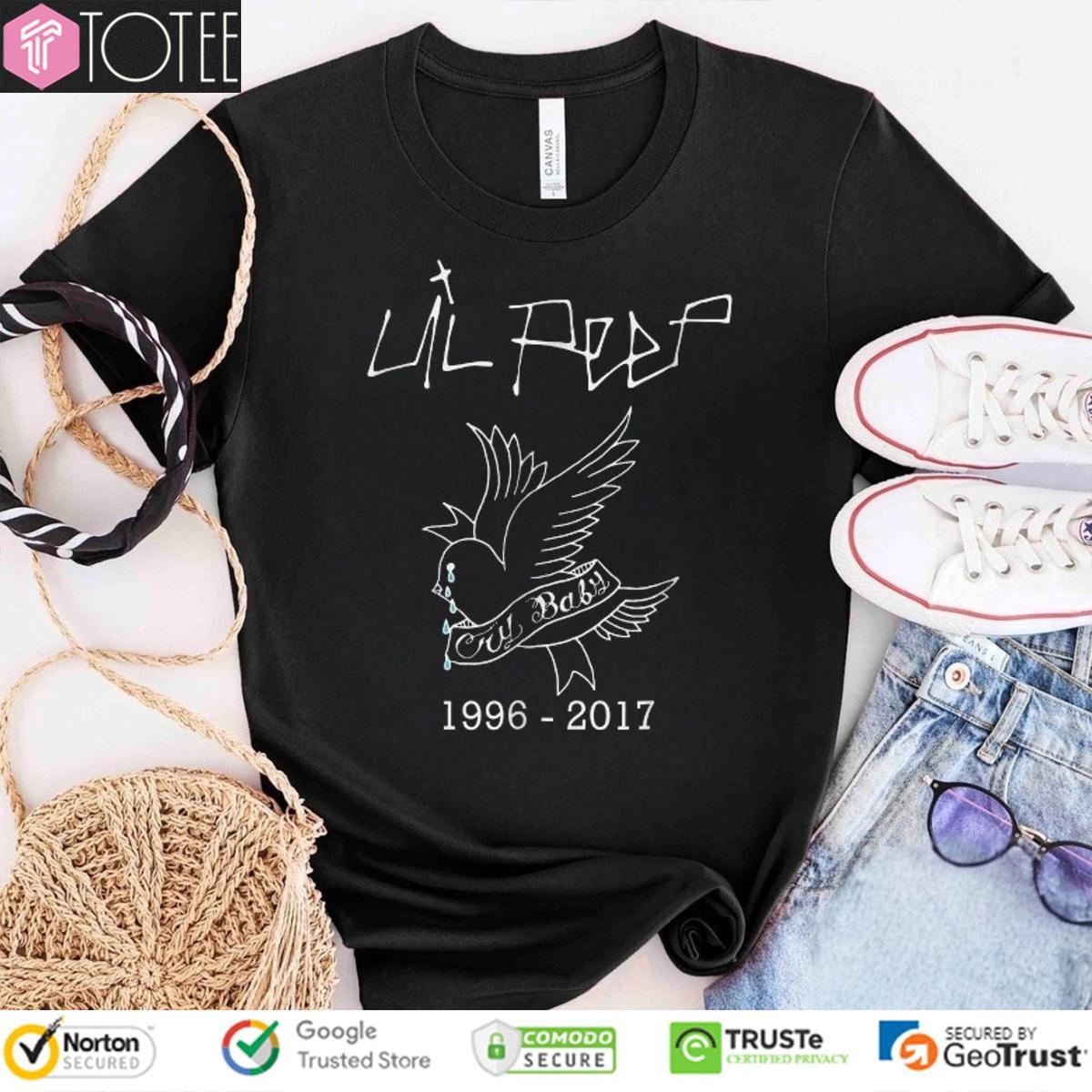 Lil Peep Rapper Crybaby Hellboy T-shirt